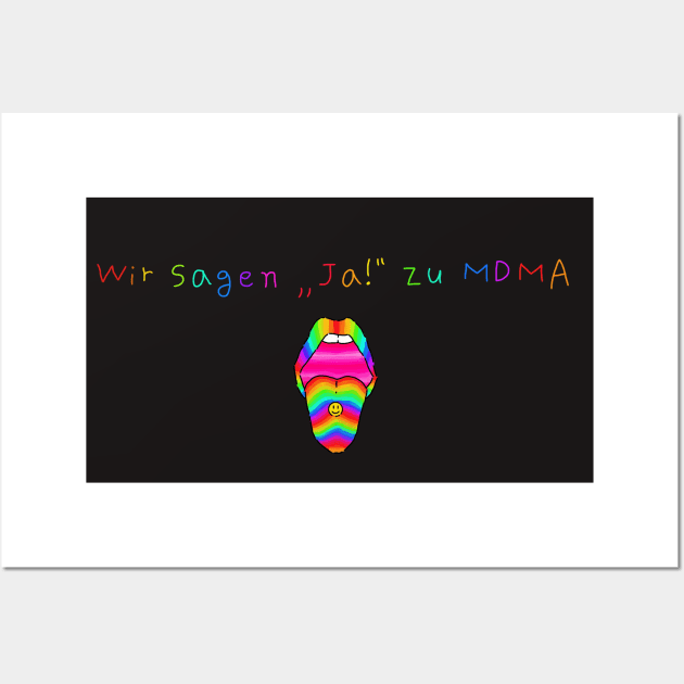 say "yes" to MDMA Wall Art by sodaloveu